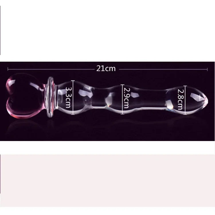 Female Crystal Glass Dildo Wand