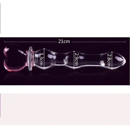 Female Crystal Glass Dildo Wand