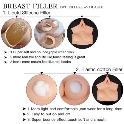 Silicone Bodysuit Fake Vagina Realistic Breast For Crossdresser