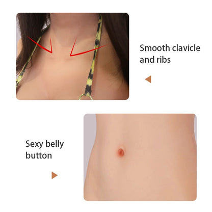 Silicone Bodysuit Fake Vagina Realistic Breast For Crossdresser
